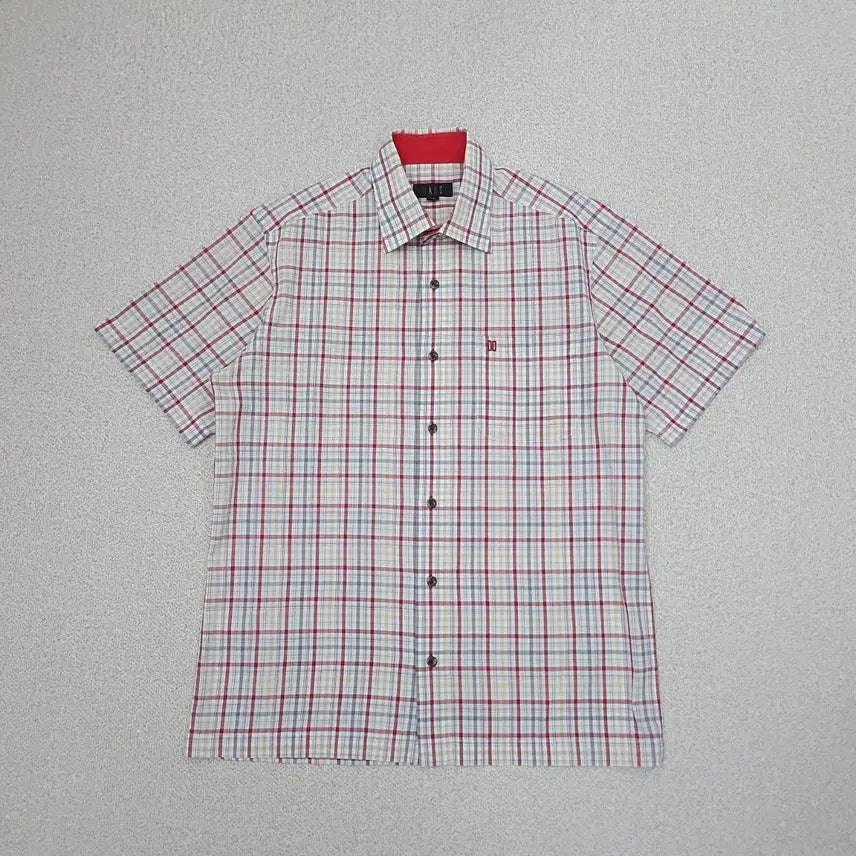 [BUNJANG] Daks Men's Check Short-Sleeve Shirt / (95)닥스 남자 반팔 셔츠 체크 남방 여름 캐주얼 D7W4170