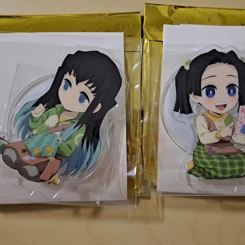[BUNJANG] Demon Slayer Muichiro & Aoi Handmade Craft Acrylic Stand Bundle / 귀멸의칼날 핸드메이드 크래프트 아크릴 무이치로 아오이 일괄 판매합니다.