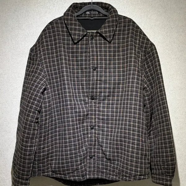 [BUNJANG] ZARA Check Quilted Jacket XL / ZARA 체크 퀼팅 자켓 XL