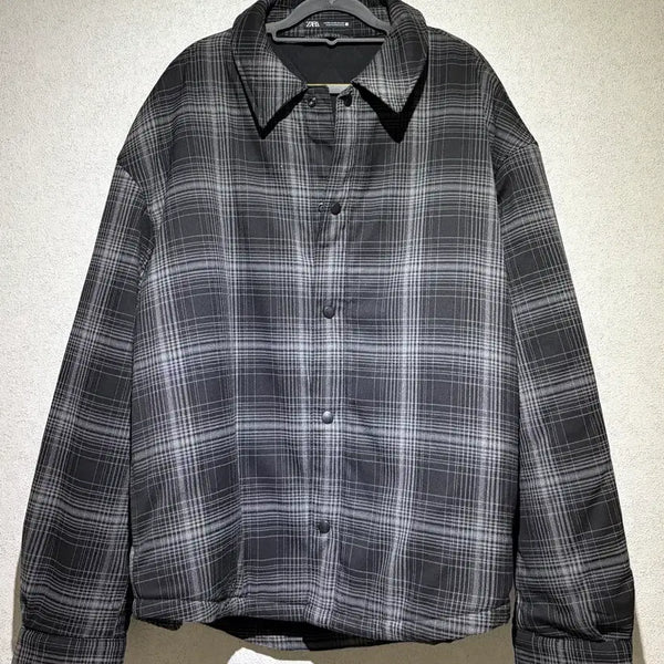 [BUNJANG] ZARA Checked Quilting Jacket XL / ZARA 체크 퀼팅 자켓 XL