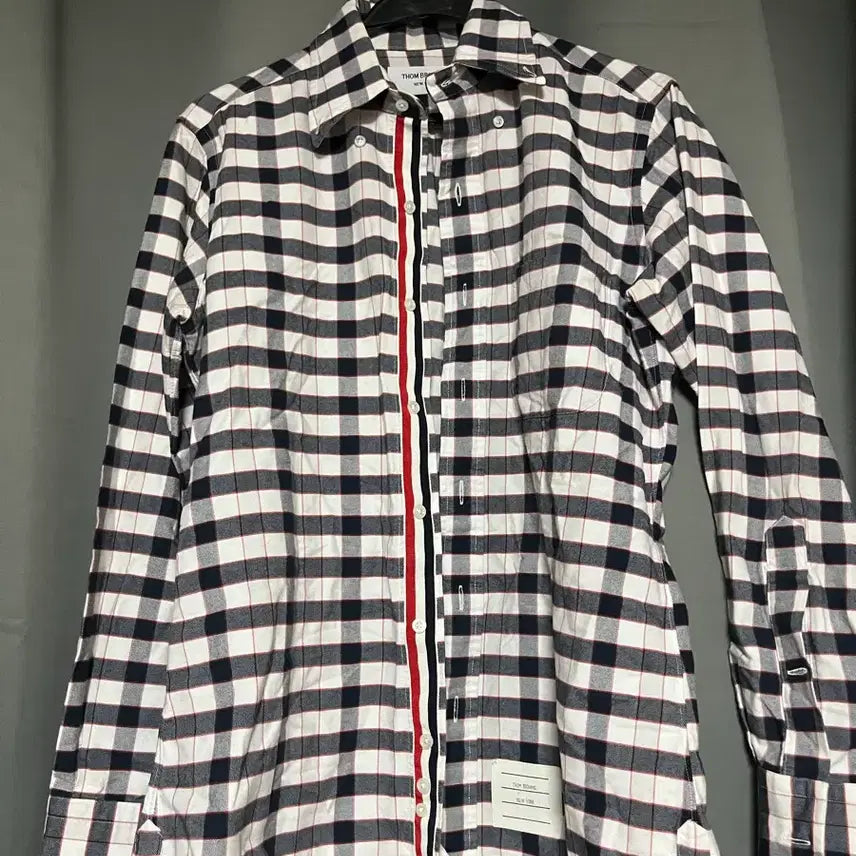 [BUNJANG] Thom Browne Navy Check Shirt / (1) 톰브라운 체크 셔츠 네이비
