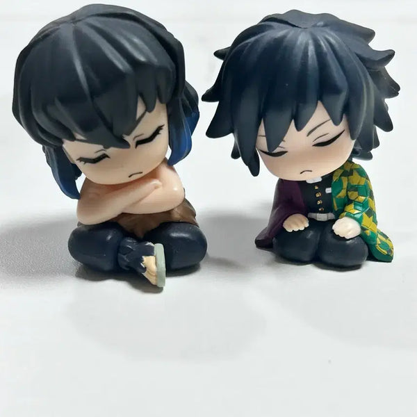 [BUNJANG] Demon Slayer Gacha Shoulder Cushion Bundle Set - Giyu & Inosuke / 귀멸의 칼날 가챠 어깨쿵 기유 이노스케 일괄