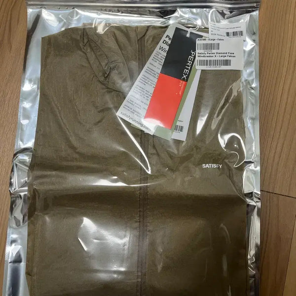[BUNJANG] Satisfy PERTEX Diamond Fuse Windbreaker Olive XL / 새티스파이 퍼텍스 다이아몬드 퓨즈 윈드브레이커 올리브 XL