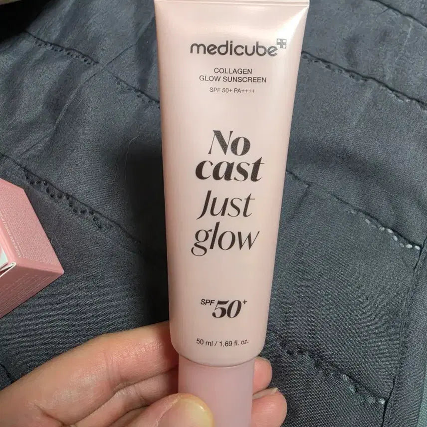[BUNJANG] Medi-Cube Collagen Glow Sunscreen SPF50+ 50ml / 메디큐브 콜라겐 글로우 선크림 SPF50+ 50ml