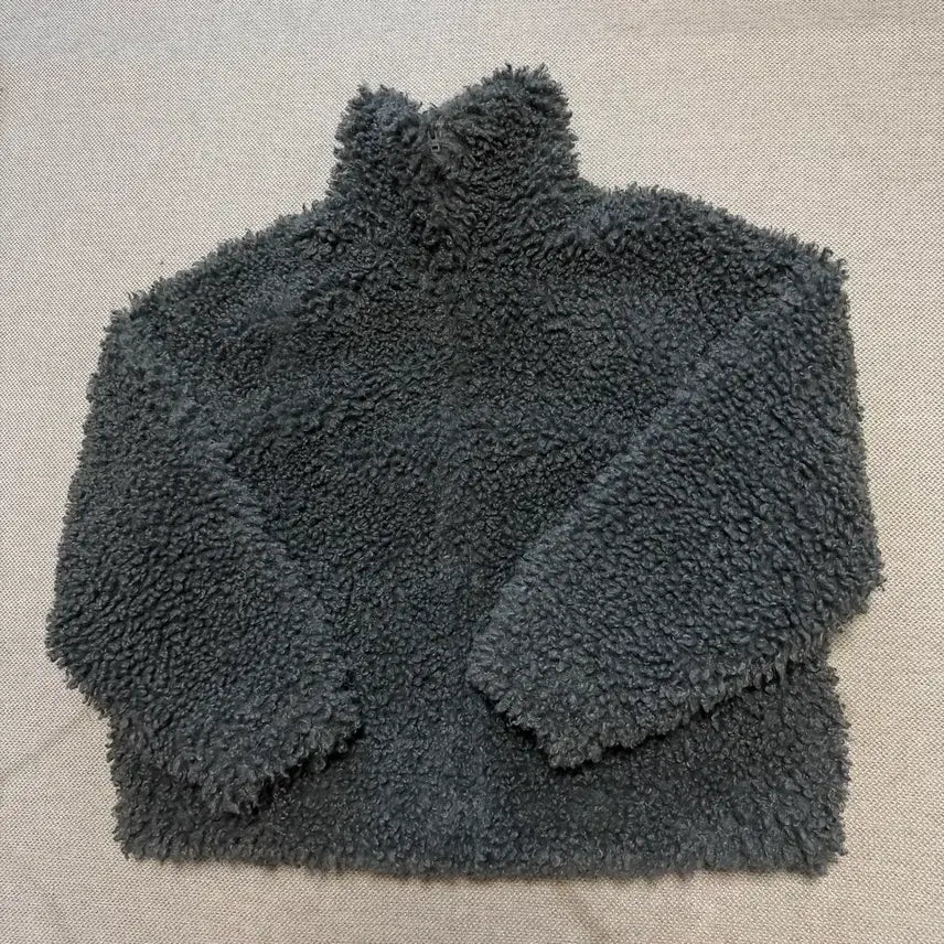 [BUNJANG] Acne Studios Teddy Highneck Jacket Carbon Grey / 아크네 스튜디오 테디 하이넥 자켓 카본 그레이