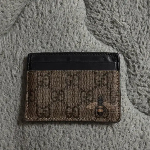 [BUNJANG] Gucci Bee Pattern Card Holder / 구찌 카드지갑 꿀벌 패턴