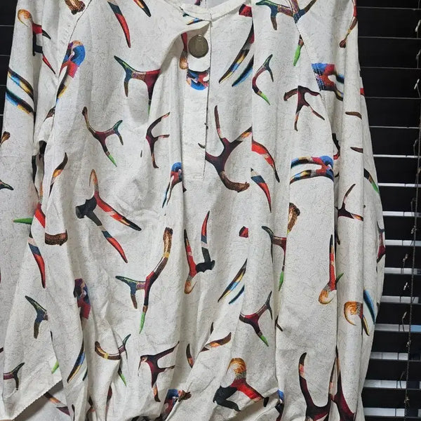 [BUNJANG] Time Sleeve Blouse / 타임 슬리브 블라우스