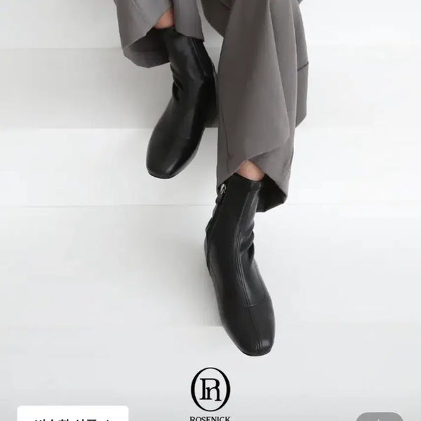 [BUNJANG] Rosonik Side Zip Ankle Boots / 로제니크 마일 옆지퍼 앵클부츠 245 발볼넓힘