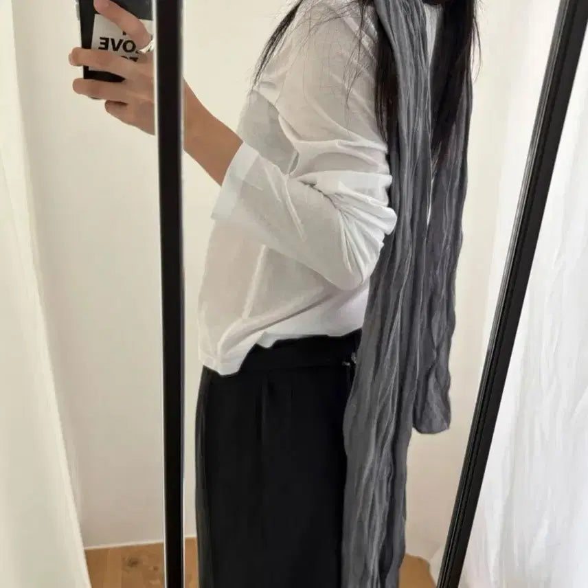 [BUNJANG] Breeze Archive Roots Scarf Light Grey / 브리즈아카이브 루츠스카프 라이트그레이