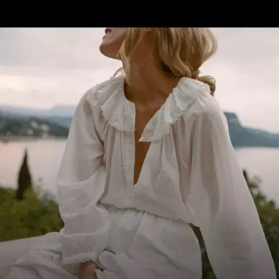 [BUNJANG] DOEN JANA Blouse White / DOEN 도엔  JANA 블라우스  셔츠