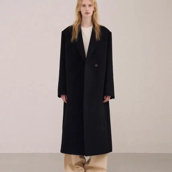 [BUNJANG] Facade Pattern Cashmere Coat / 파사드패턴 캐시미어 코트