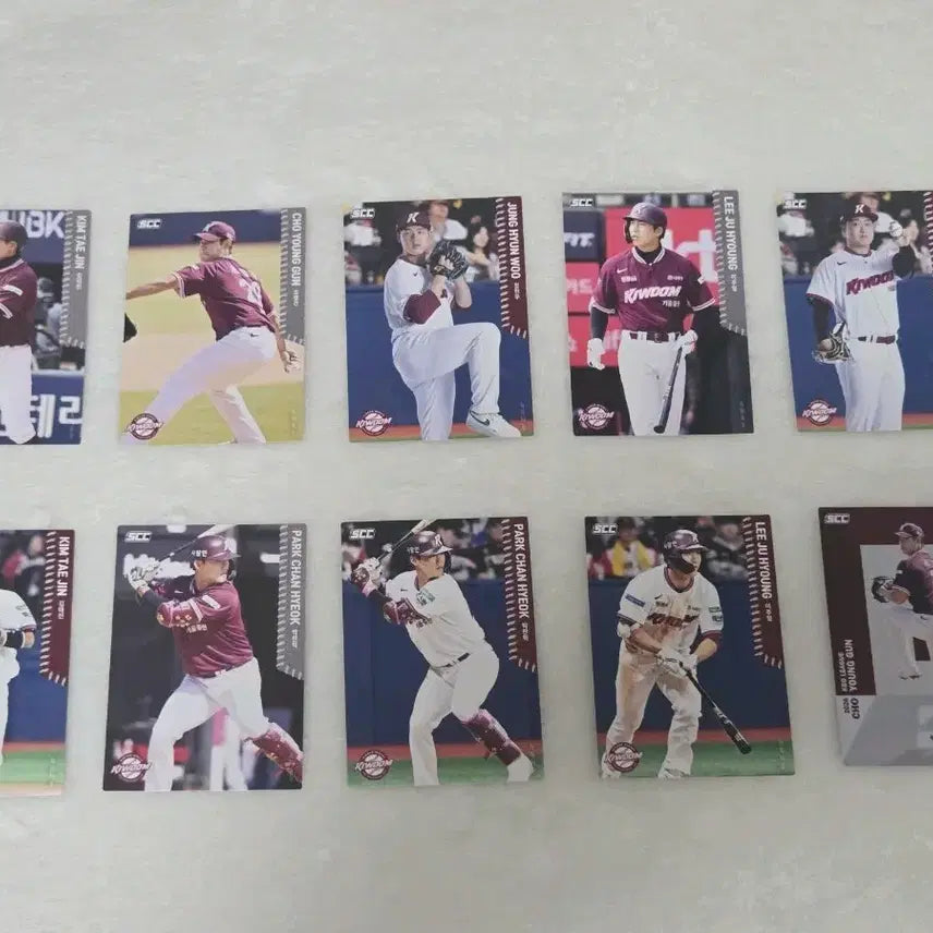 [BUNJANG] 2026 KBO Kiwoom Heroes Baseball Player Cards Bundle / 2026 KBO 카드 키움 김태진/조영건/박찬혁/정현우/이주형/김재웅선수