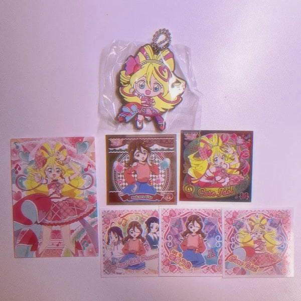 [BUNJANG] Precure Sakura Uta Cure Idol Strap Paper Bundle Set / 너랑 아이돌 프리큐어 키미프리 사쿠라 우타 큐어 아이돌 스트랩 지류 일괄