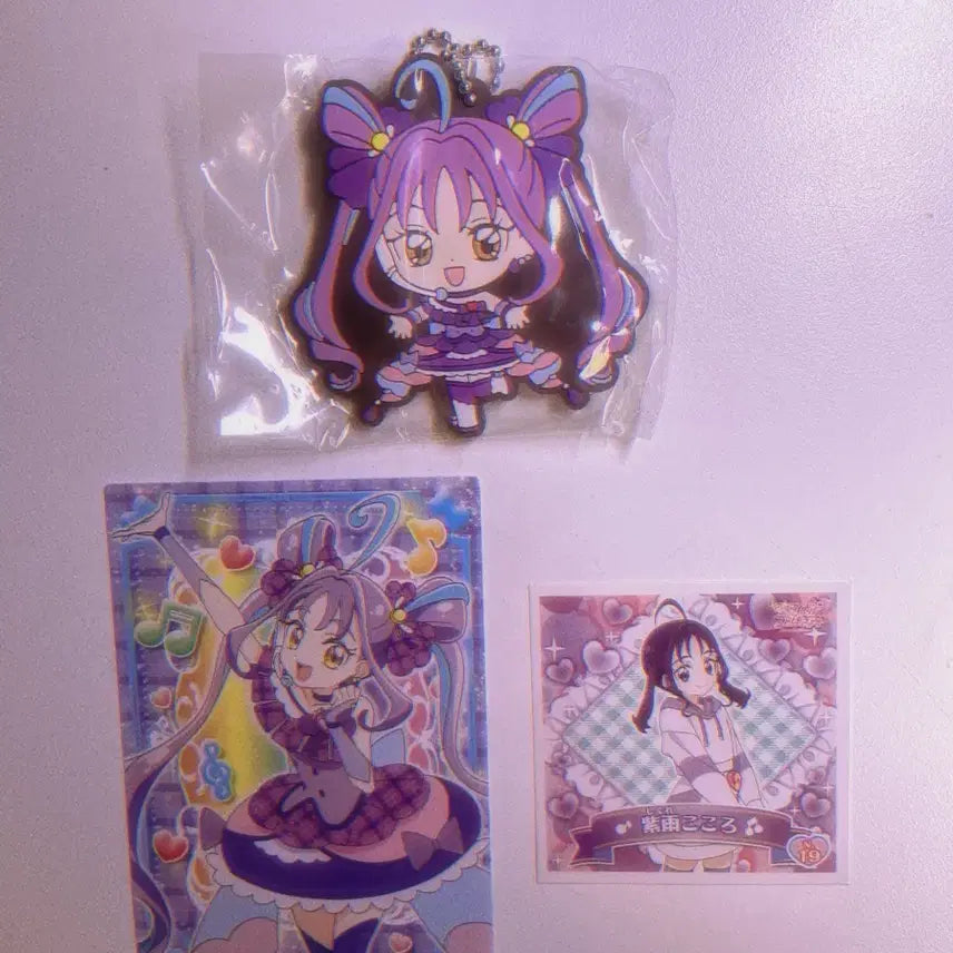 [BUNJANG] Futari wa Pretty Cure Shikure Kokoro Cure KyunKyun Strap Paper Goods Bundle Set / 너랑 아이돌 프리큐어 키미프리 시구레 코코로 큐어 큥큥 스트랩 지류 일괄