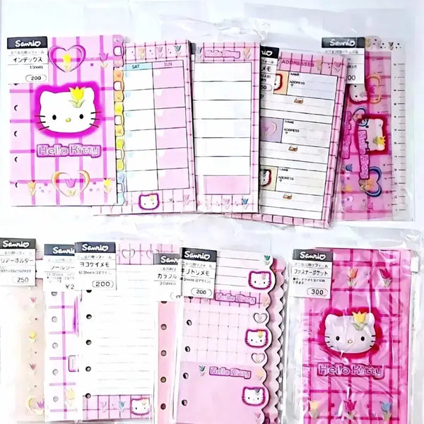 [BUNJANG] Tulip Kitty Diary Inserts Set (11 Types) / 튤립 키티 다이어리 속지 11종세트, 키티다이어리속지, 키티 인덱스속지