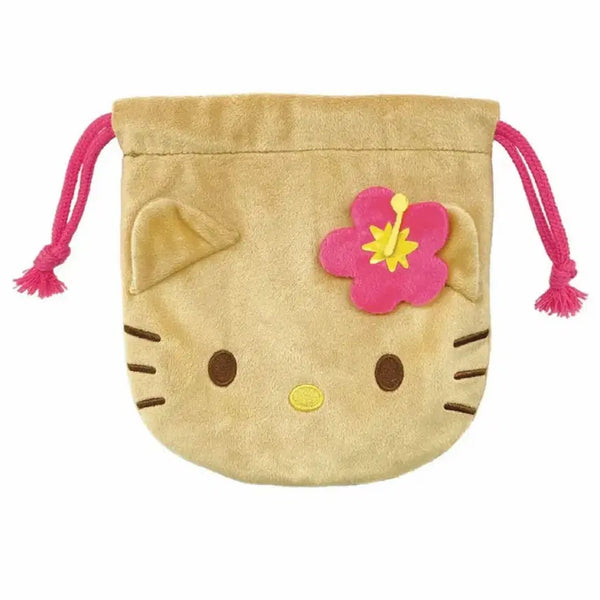 [BUNJANG] Sanrio Tanning Kitty Pouch / 일본 정품 산리오 태닝키티 조리개 복조리 파우치