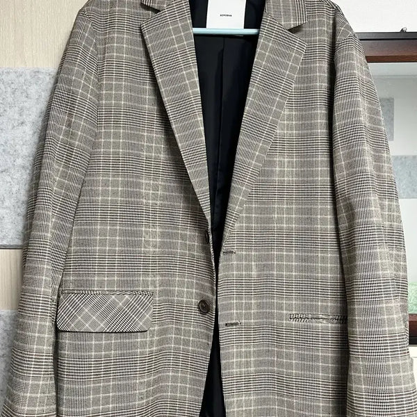 [BUNJANG] Men's Checkered Blazer / 남성 체크 블레이저