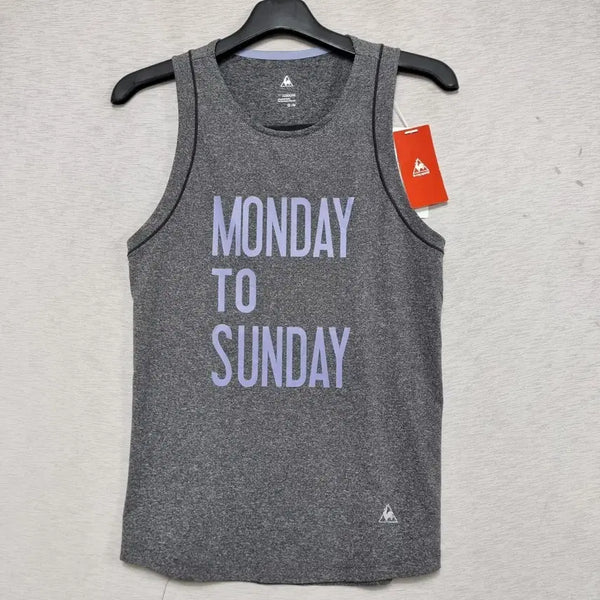 [BUNJANG] Le Coq Sportif Sleeveless T-Shirt Grey Women's Size S / 새제품 르꼬끄 민소매 티셔츠 그레이 여자55사이즈ㅡ0423ㅁㅁ
