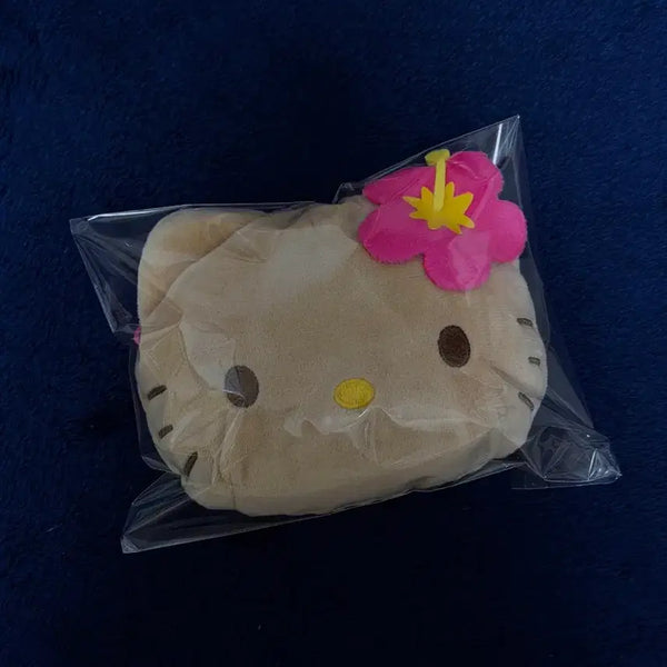 [BUNJANG] Sanrio Tanning Kitty Hawaii Kitty Pouch Carabiner Keychain / 일본 정품 산리오 태닝키티 하와이키티 파우치 카라비너 키링