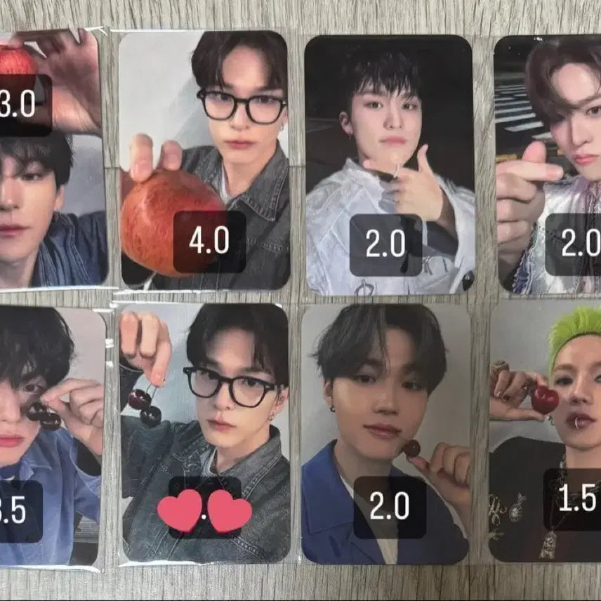 [BUNJANG] TREASURE MD Booth Fruit Photocard Yoshinori Asahi Jaehyuk Doyoung Hyunsuk / 트레저 엠디 부스 과일 포카 요시 아사히 재혁 도영 현석