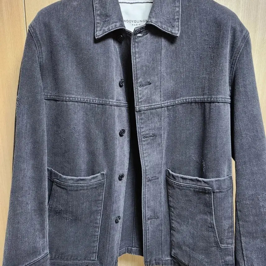 [BUNJANG] WooYoungMi Black Denim Chore Jacket / 우영미 데님 흑청 초어자켓 [50] 초판모델