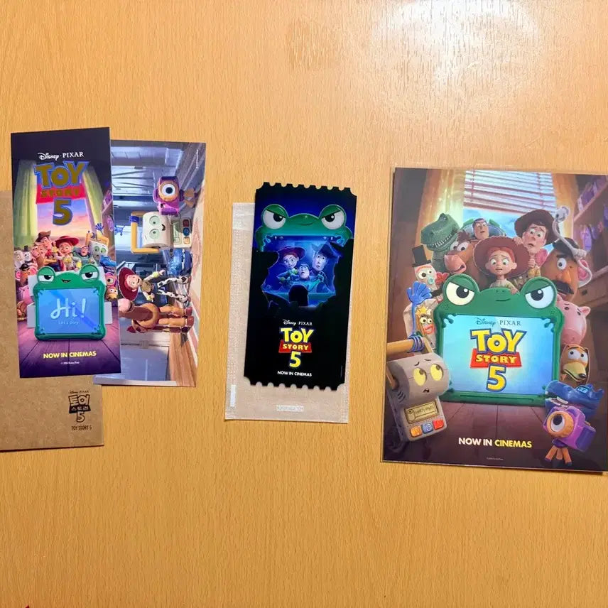 [BUNJANG] Toy Story 5 Full Goods Set (TTT, Art Card, Original Ticket) / <토이스토리5> 굿즈전종 - TTT+아트카드+오리지널티켓 일괄