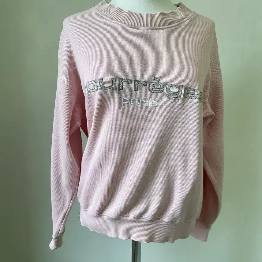 [BUNJANG] Courreges Pink Sweatshirt / Courrges 꾸레쥬 핑크 스웻셔츠