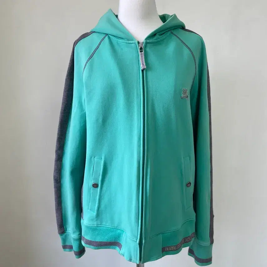 [BUNJANG] Burberry Black Label Mint Hoodie Zip-Up / Burberry 버버리 블랙라벨 민트 후드집업