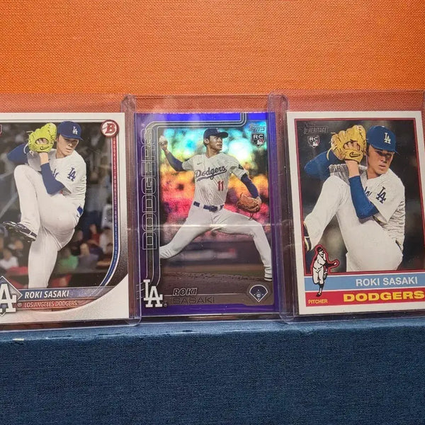 [BUNJANG] Roki Sasaki Rookie Cards - 3 Card Set / 로키 사사키(Roki sasaki) 루키 카드 3장