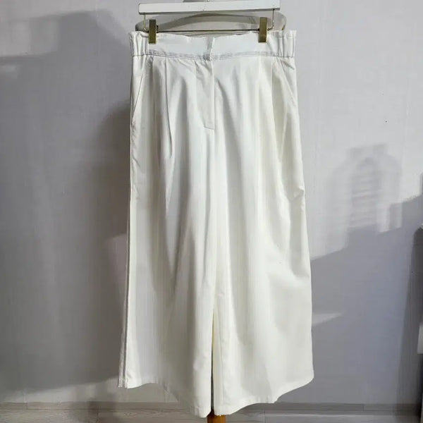 [BUNJANG] SJ SJ Wide Cropped Slacks / 한섬sjsj 와이드칠부슬랙스