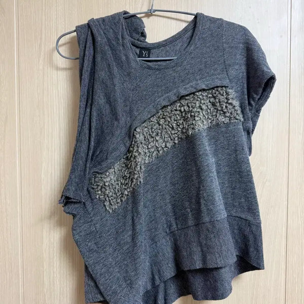 [BUNJANG] Y's Sleeveless Asymmetrical Top / (2) y's sleeveless 와이즈 비대칭 슬리브리스
