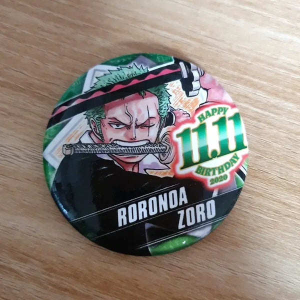[BUNJANG] One Piece Roronoa Zoro Birthday Can Badge / 원피스 롤로노아 조로 생일 캔뱃지