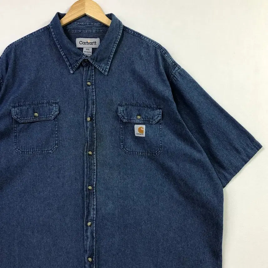 [BUNJANG] Carhartt Denim Shirt / Xxl 칼하트 데님 셔츠