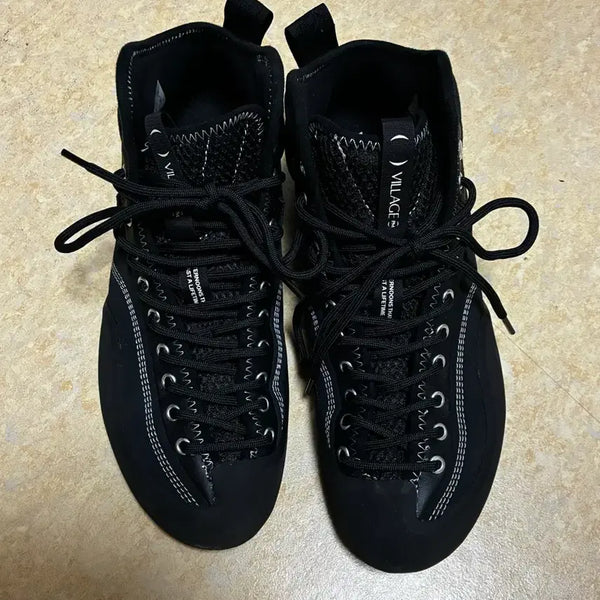 [BUNJANG] VillagePM Mid Black Sneakers / (275-280)Village PM mid 빌라지피엠 미드 블랙