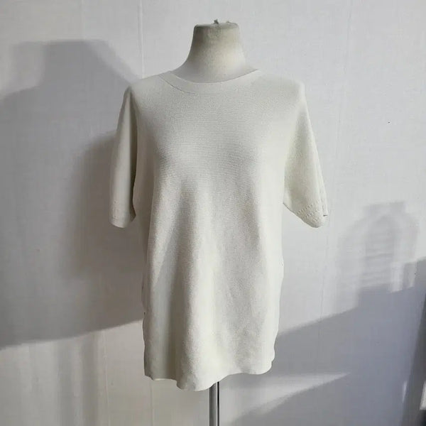 [BUNJANG] sjsj Short Sleeve Knit Top / 한섬sjsj 반팔니트