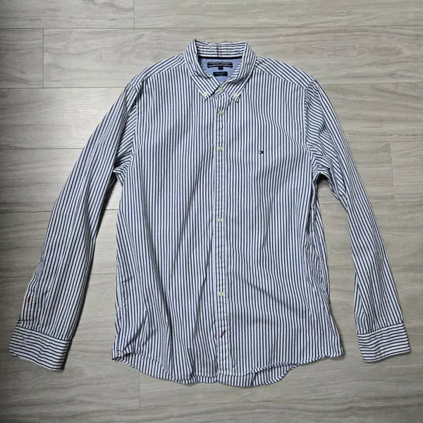 [BUNJANG] Tommy Hilfiger Men's Striped Shirt / 타미힐피거 스트라이프 셔츠 남성