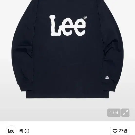 [BUNJANG] Lee Long Sleeve T-Shirt / Lee 롱슬리브