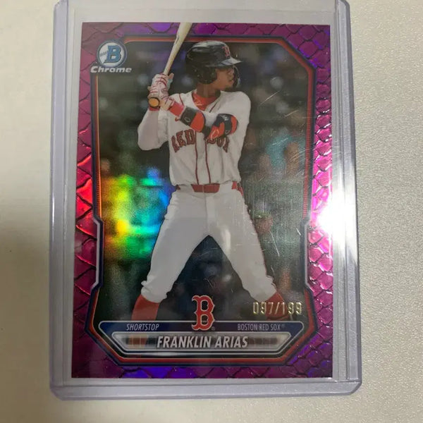 [BUNJANG] Boston Red Sox Franklin Aris 199 Limited Edition MLB Card / 보스턴 레드삭스 프랭클린 아리아스 199한정 mlb카드