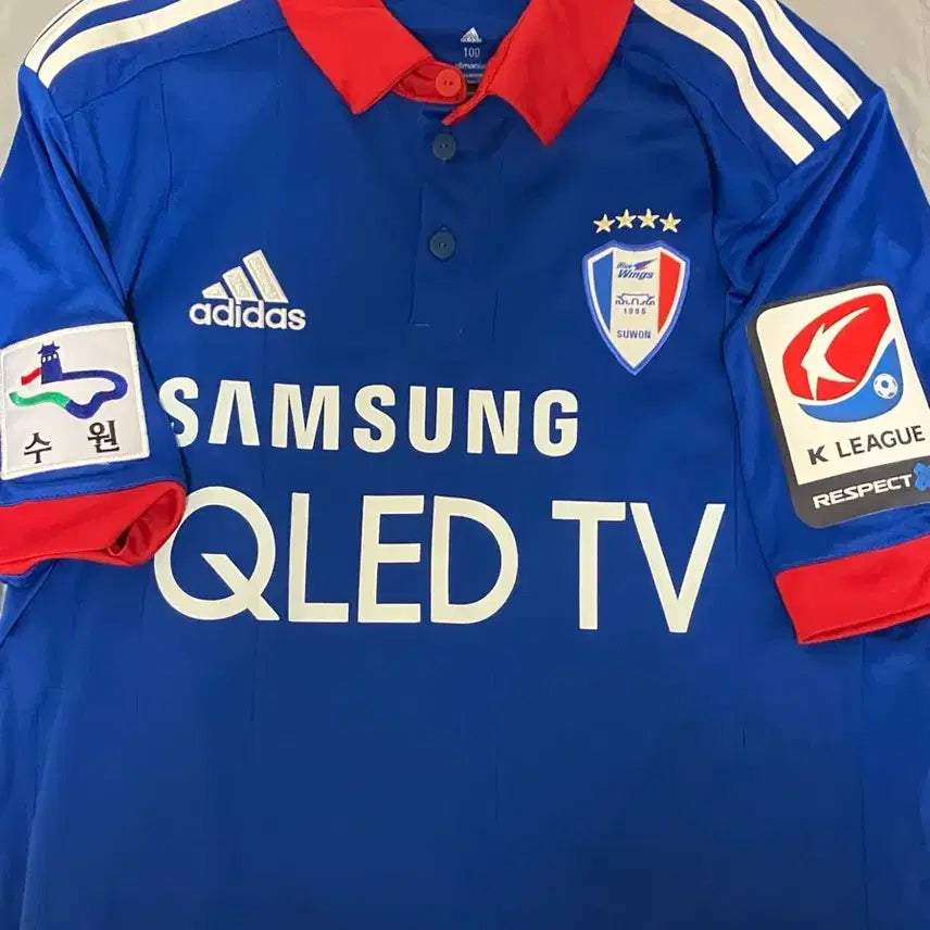 [BUNJANG] Suwon Samsung Adidas Jonathan Reversible Blue Jersey with Autograph / 수원삼성 리버스블루 조나탄 마킹100(친필사인)