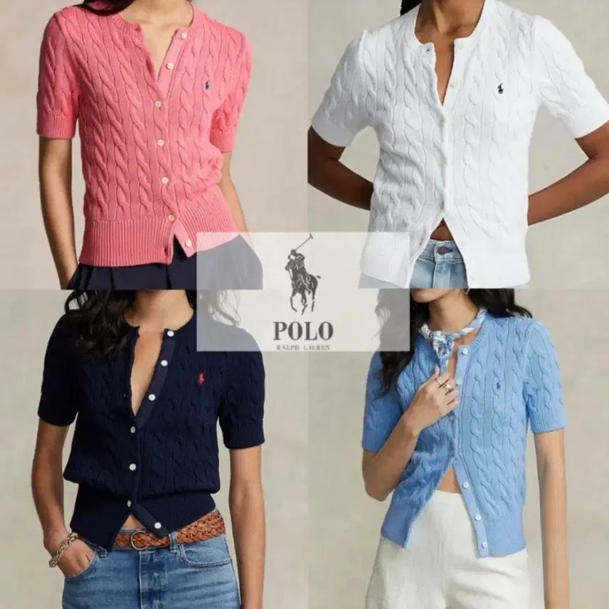 [BUNJANG] Polo Ralph Lauren Women's Cable Knit Cotton Sweater / (정품/한정수량)폴로랄프로렌 여성 케이블 코튼 니트 2종
