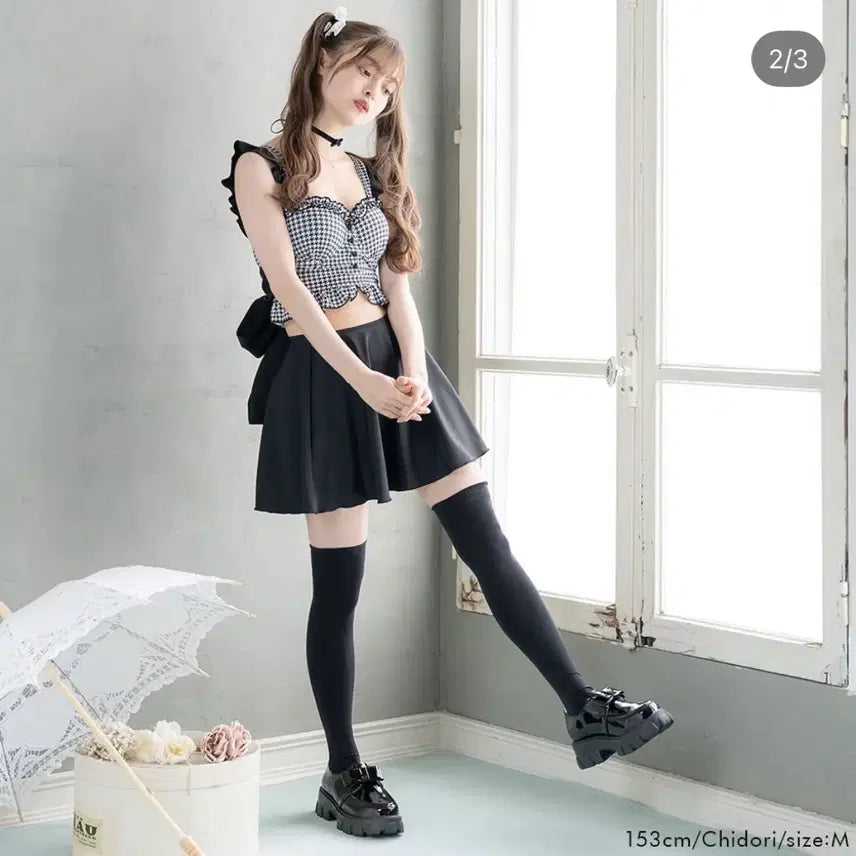 [BUNJANG] Dear My Love Rose Jirehkei Swimsuit Skirt / Dear my love rose 스나계 양산형 지뢰계 수영복 스커트