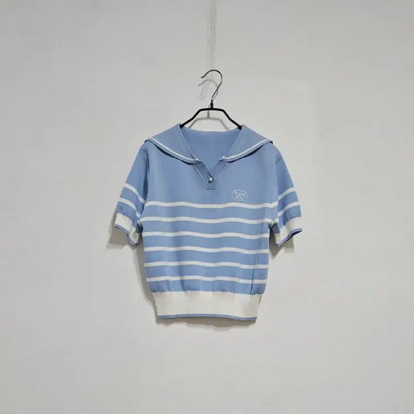 [BUNJANG] Rola Rola Embroidered Cape Knit Sweater / 로라로라 케이프 자수니트