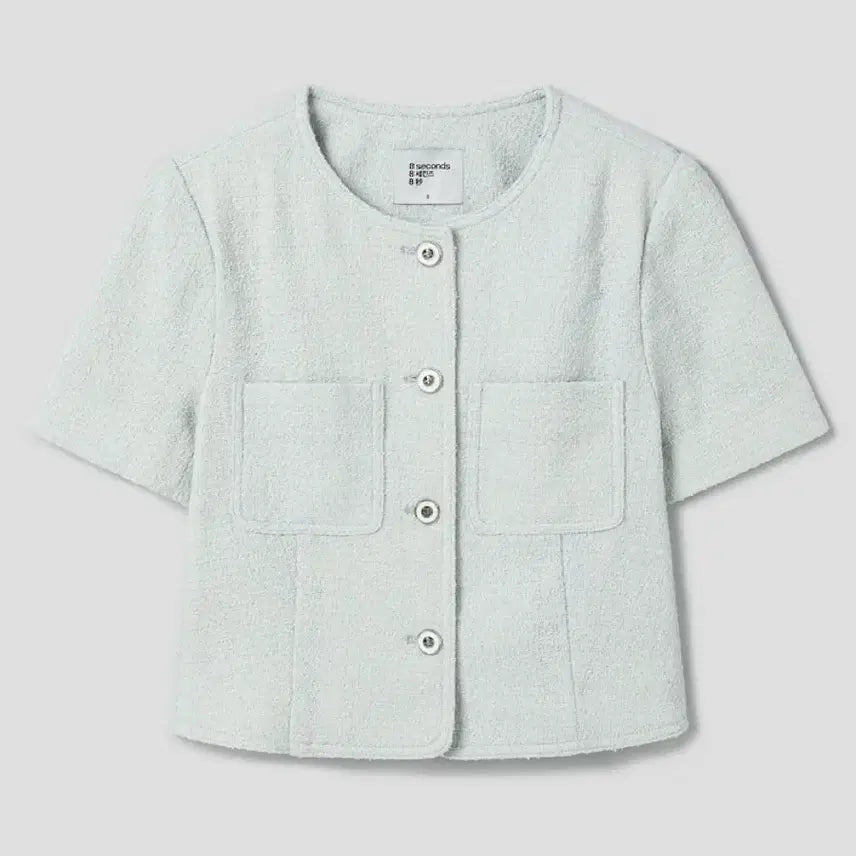 [BUNJANG] 8seconds Summer Tweed Short-Sleeve Jacket / 70%할인) 에잇세컨즈 여름 반팔 트위드 자켓 하객룩 출근룩 지그재그