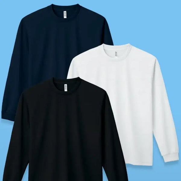 [BUNJANG] Glimmer Air-Cooling Dry Long-Sleeve T-Shirt / 글리머 에어쿨링 드라이 무지 긴팔티셔츠