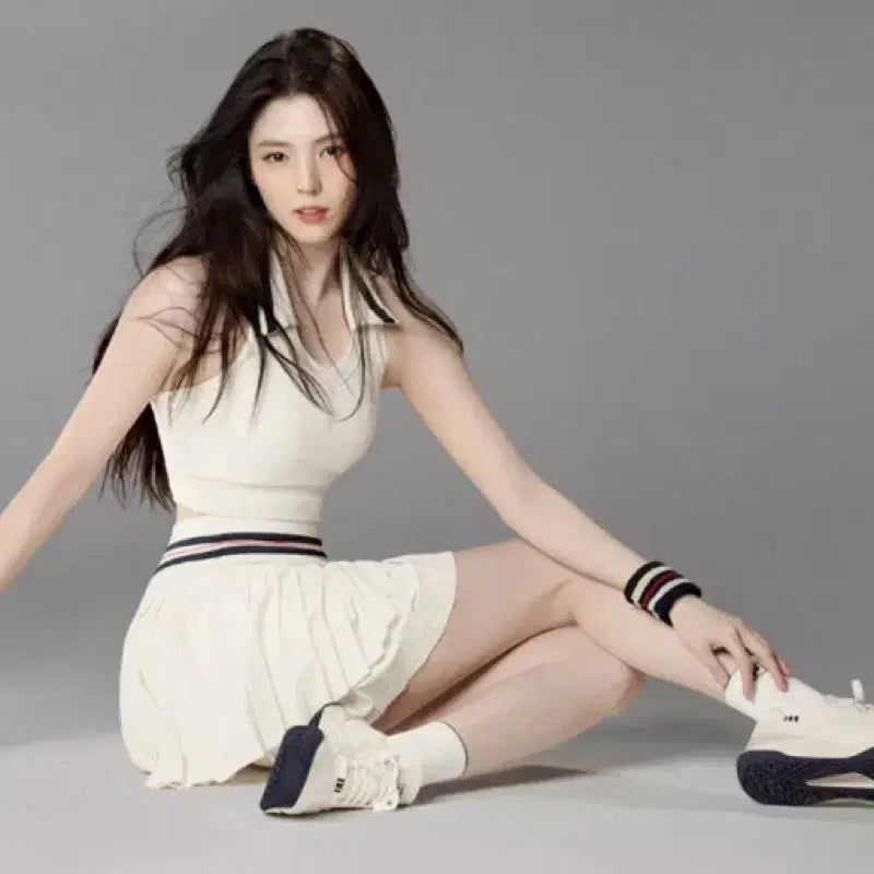 [BUNJANG] Fila Han So-hee Tennis/Golf Pleated Skirt / 한소희 휠라 테니스 골프 플리츠 스커트 fila casa