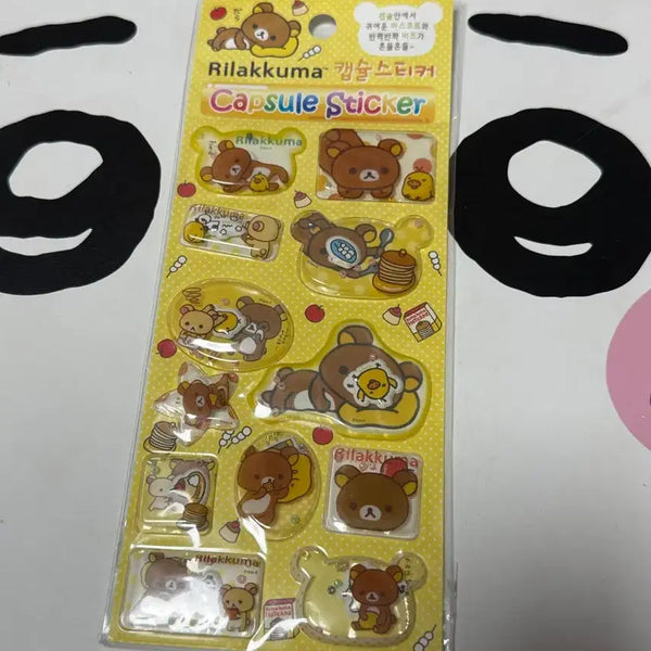[BUNJANG] Rilakkuma Capsule Stickers (Sealed) / 고전굿즈 리락쿠마 캡슐 스티커 미개봉 (고전 문구 코리락쿠마 산엑스 다꾸)