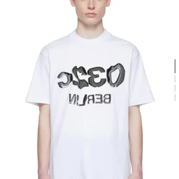 [BUNJANG] 032c Metallic Glitch Selfie Tee T-Shirt / 032c METALLIC GLITCH SELFIE TEE 티셔츠 반팔