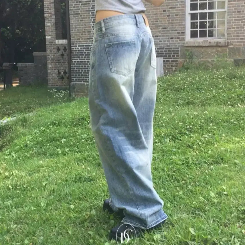 [BUNJANG] Dear Cozy Summer Wide Pants / 디얼코지 써머 와이드 팬츠 에이블리 지그재그 바지 청바지