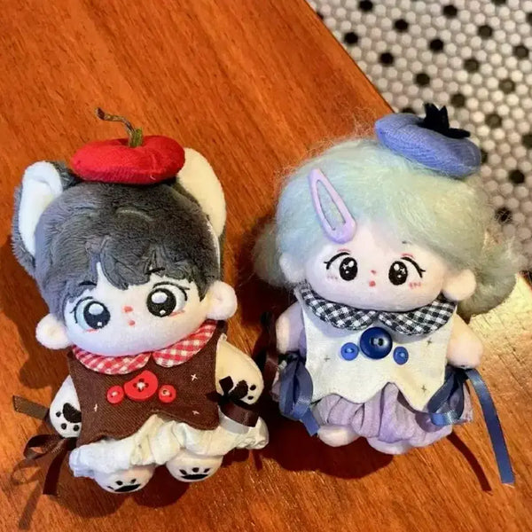 [BUNJANG] 10cm Apple Blueberry Tart Plush Toy Clothes Set / 새상품) 10cm 인형옷 애플 블루베리 타르트 솜인형