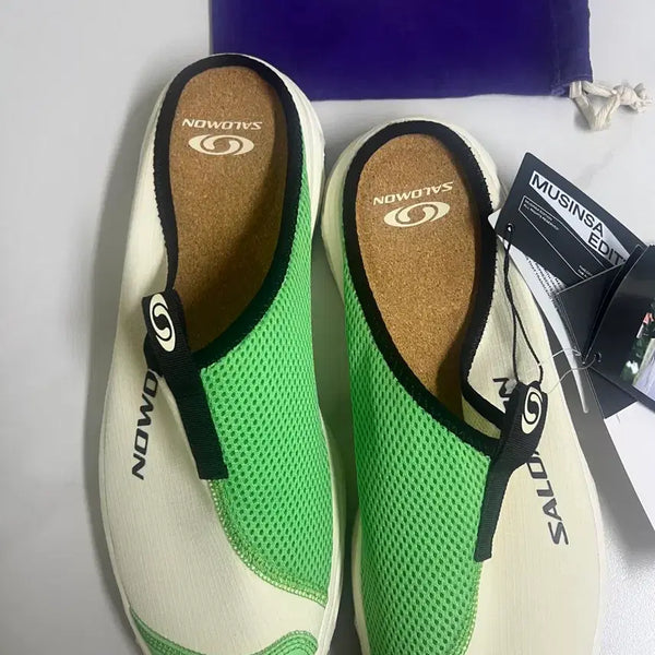 [BUNJANG] Salomon Slide RX Vanilla Green Shoes / 살로몬 슬라이드 rx 바닐라 그린 285